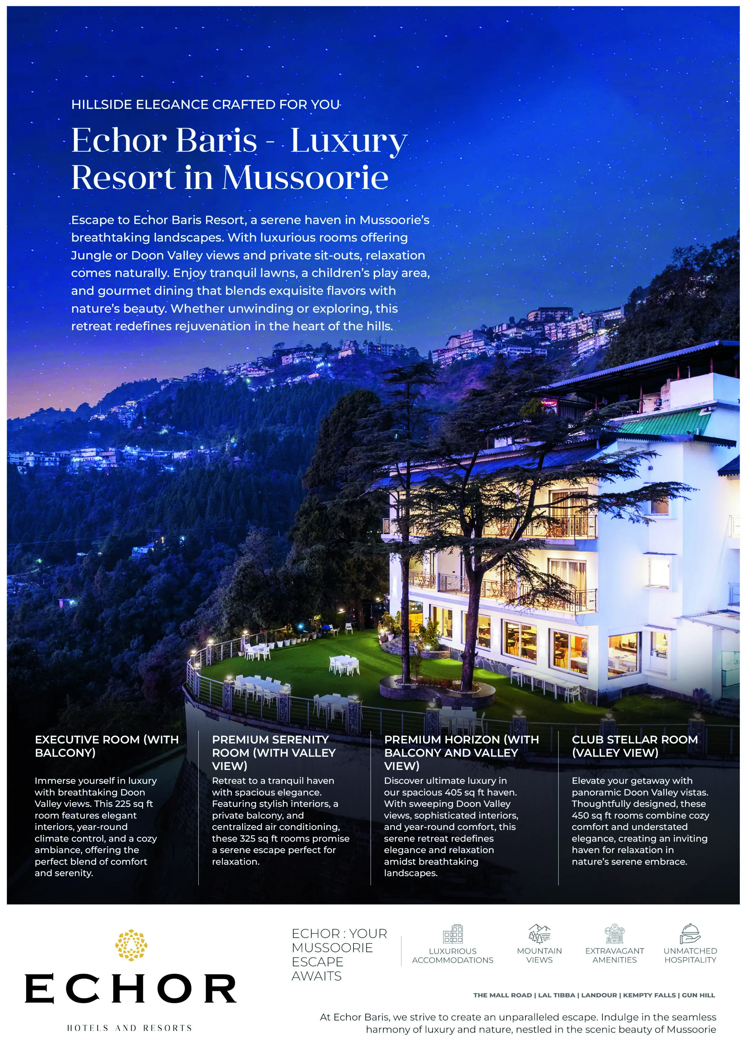 Echor Baris Resort, Mussoorie